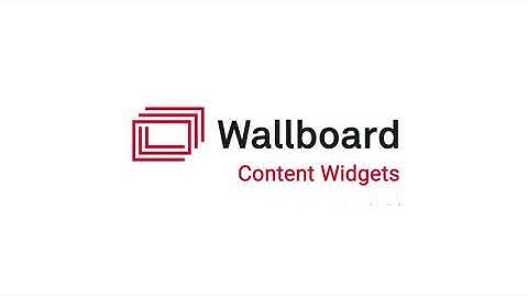 Wallboard Tutorial: Content Widgets