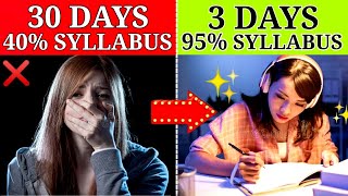 FASTEST WAY TO COVER THE SYLLABUS | 5 STUDY STRATEGIES | HOW TO STUDY IN EXAM TIME | MOTIVATION