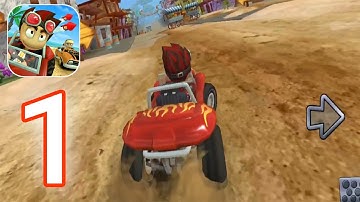 Beach Buggy Racing - Gameplay Walkthrough Part 1 - Easy Street Completed (iOS, Android)