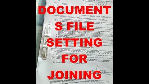 How to prepare Documents file of PST For Joining step by step IBA Sts SELD