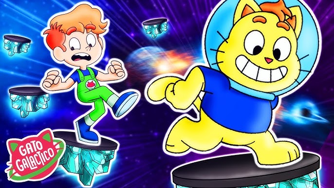 DESAFIO DE SKATE ASTRO VS GATO GALÁCTICO !!! Desenho Animado