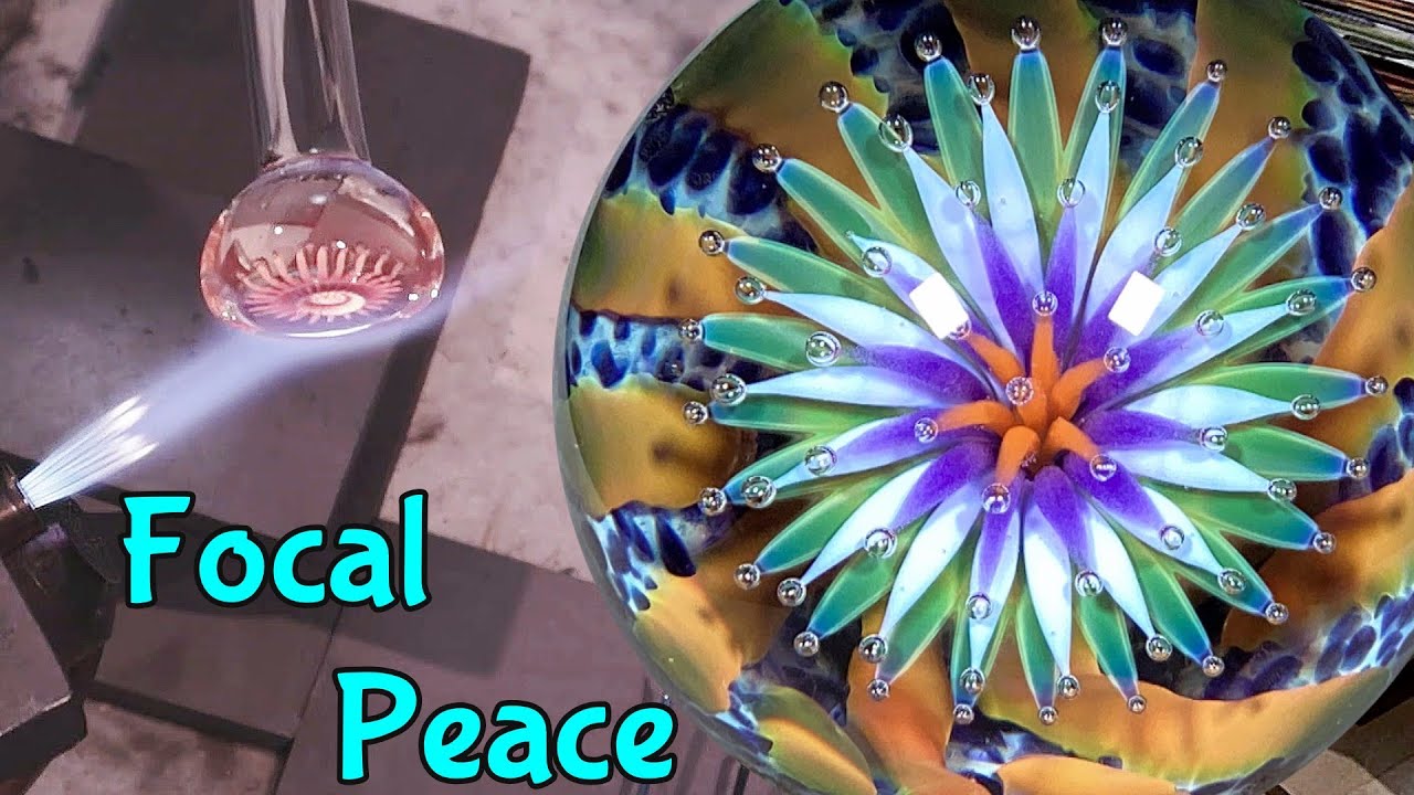Detailed Process of Creating a Unique Glass Marble, Start to Finish / Focal Peace / Episode 108