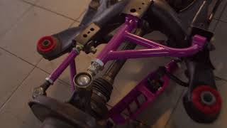Lexus IS full #KFDmade rear arm set incl RUCA and Polyurethane bushing for subframe and differential