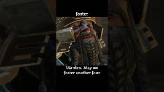 foster — Dragon age : Origins dialogue scene