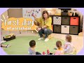 Toddler and preschool first day of school