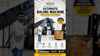 8000996020 OMKAR MACHINE TOOLS PVT LTD , AUTOMATIC BALING MACHINE #balingmachine