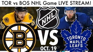 Hello guys welcome back! i'm nathan, and today i live stream the nhl
toronto maple leafs vs boston bruins rivalry matchup, october 19th
game my reaction ...