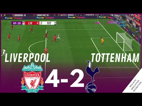 Highlights | Liverpool 4-2 Tottenham Hotspur • Premier League 23/24 | Video Game Simulation