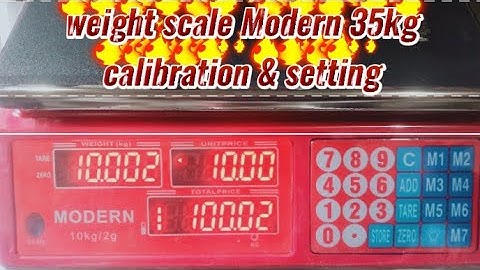 Modern Kande ka wazan kese set kare /How to Modern weighing scale calibration & setting by