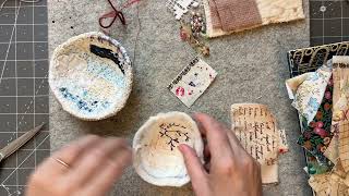#whateverwednesday craft with me | textile bowls MINI @roxycreationsbysarah PART 1