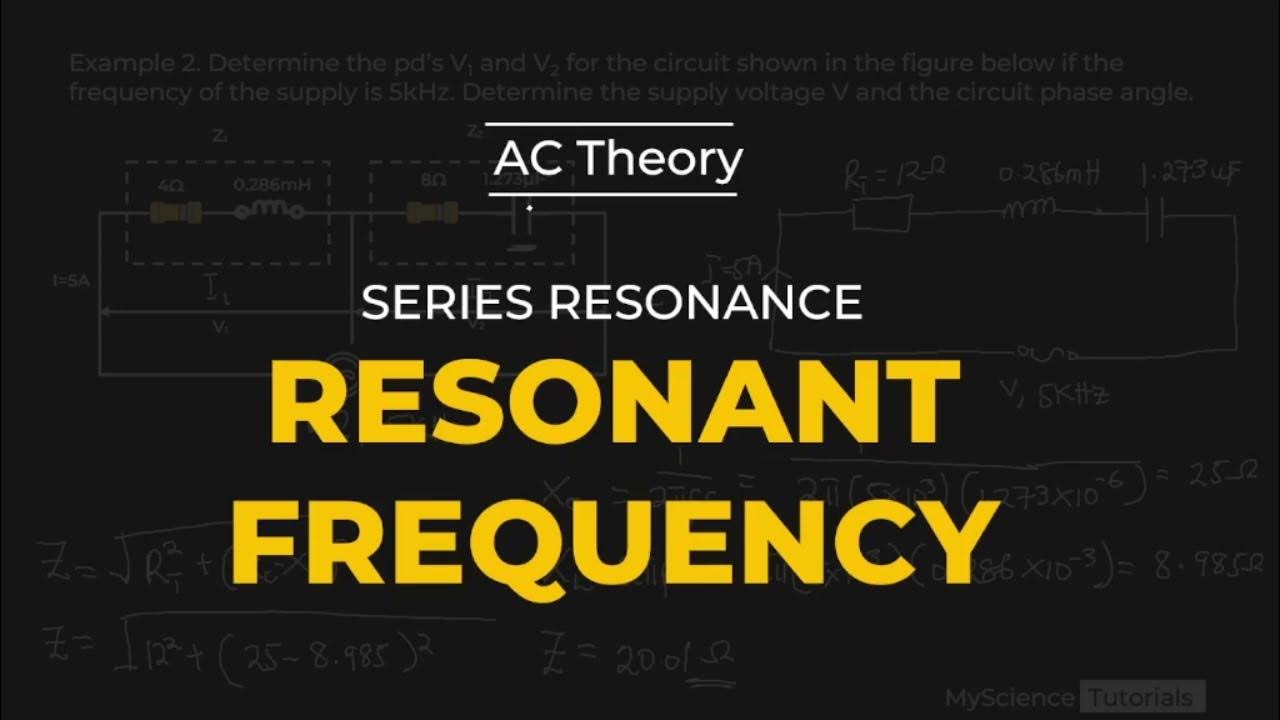How to calculate Resonant frequency (AC theory) YouTube