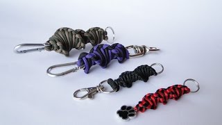 How To Make a DOUBLE DNA Paracord Keychain- Paracord 550/Type 1/Macrame Satin Cord