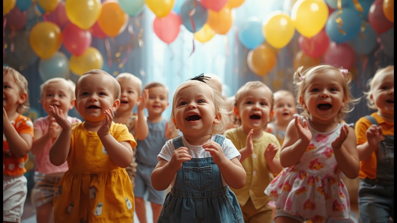Happy Birthday Song for Kids 🎉 Baby Dance Party (2025) | Cute Baby Dance Party | Moony Songs
