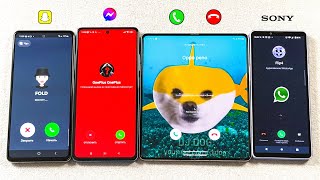 Samsung А53 + Z Fold 5 + POCO X5P + Sony Xperia Snapchat + FM + WhatsApp + Incoming Call