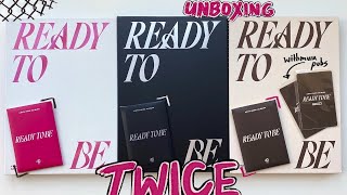 ✿ распаковка TWICE ready to be ✿ all 3 versions + pobs