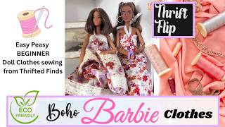 How to Make High End Barbie Clothes for Pennies | Side Hustle | Sell on Etsy