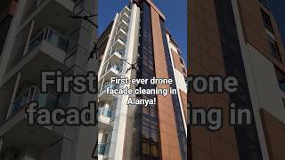 The first-ever drone-powered facade cleaning in Alanya! #alanya #facadecleaning #drone