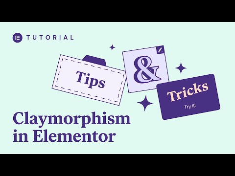 How to Create a Claymorphism Effect in Elementor