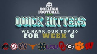 College Football Top 10 Rankings - Week 6 - Ohio State Is Our New #1