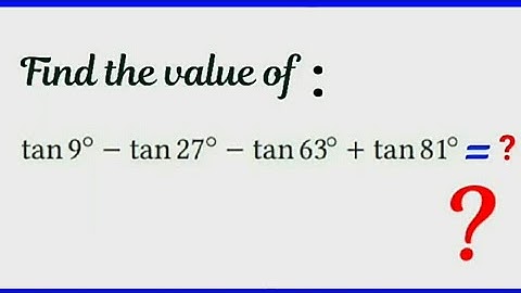 nice Trigonometric problem :(maths Olympiad)