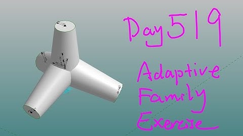 Everyday Revit (Day 519) - Adaptive Family Exercise Tetrapods