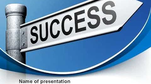 Way To Success PowerPoint Template by PoweredTemplate.com