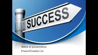 Way To Success PowerPoint Template by PoweredTemplate.com
