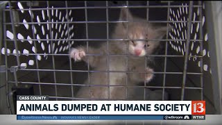 Animals dumped at Humane Society