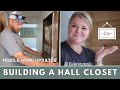 Building a diy hall closet  single wide mobile home updates  putting away fall decor