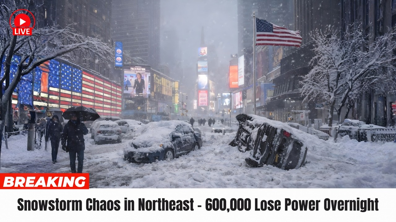 Breaking News: Blizzard Chaos Buries New York & Boston, USA – 40 Million at Risk