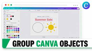 How to Merge Multiple Items Together in Canva (Grouped Editing Control)