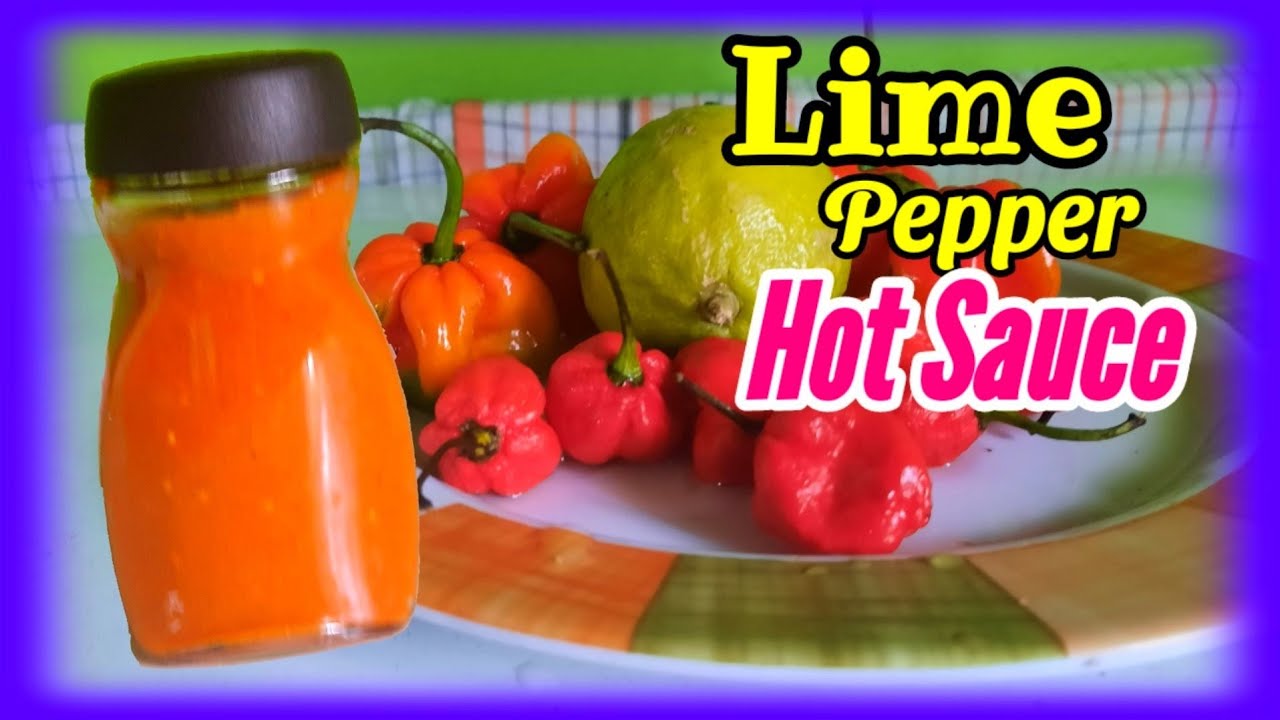 Simple Trini Lime Pepper Sauce (Hot Sauce)