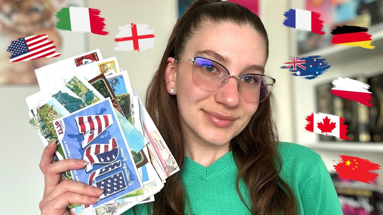 Asmr romana 🇷🇴| Ce cărți poștale am primit de la străini? 🌎