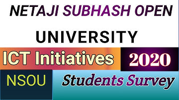NSOU ICT Initiatives student Survey how to Apply, |  BDP | PG How to fill #NSOU  ICT Survey  2020