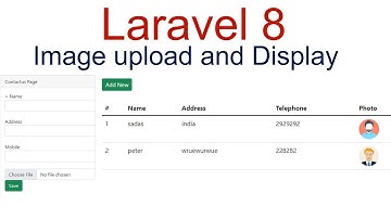 Laravel 8 image upload and display