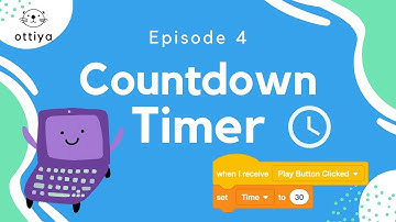 Countdown Timer | Episode 4 | How to Make a Rain Pop Game in Scratch Tutorial
