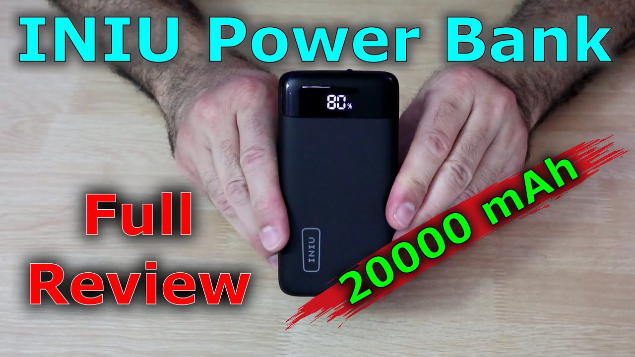 INIU Power Bank 20000mAH B1 B5 Full Review Unboxing YouTube
