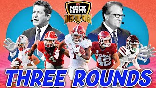 THREE ROUND 2023 NFL Mock Draft | Reacting To Mel Kiper & Todd McShay Mock Draft
