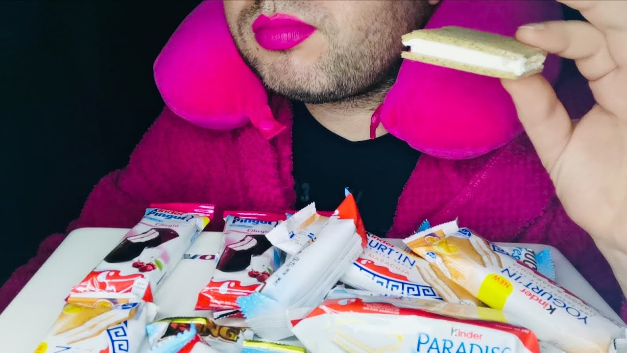 ASMR mangio cibo dolci kinder YouTube