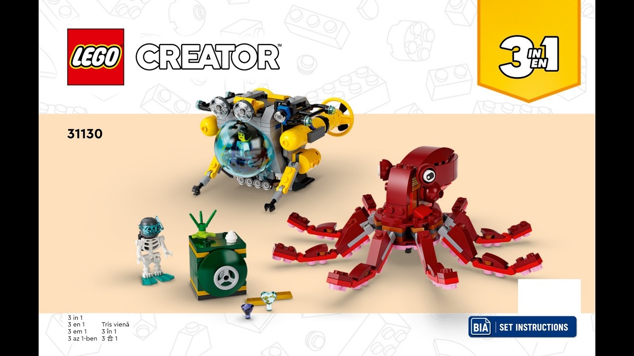 LEGO 31130 Sunken Treasure Mission – Building Instructions