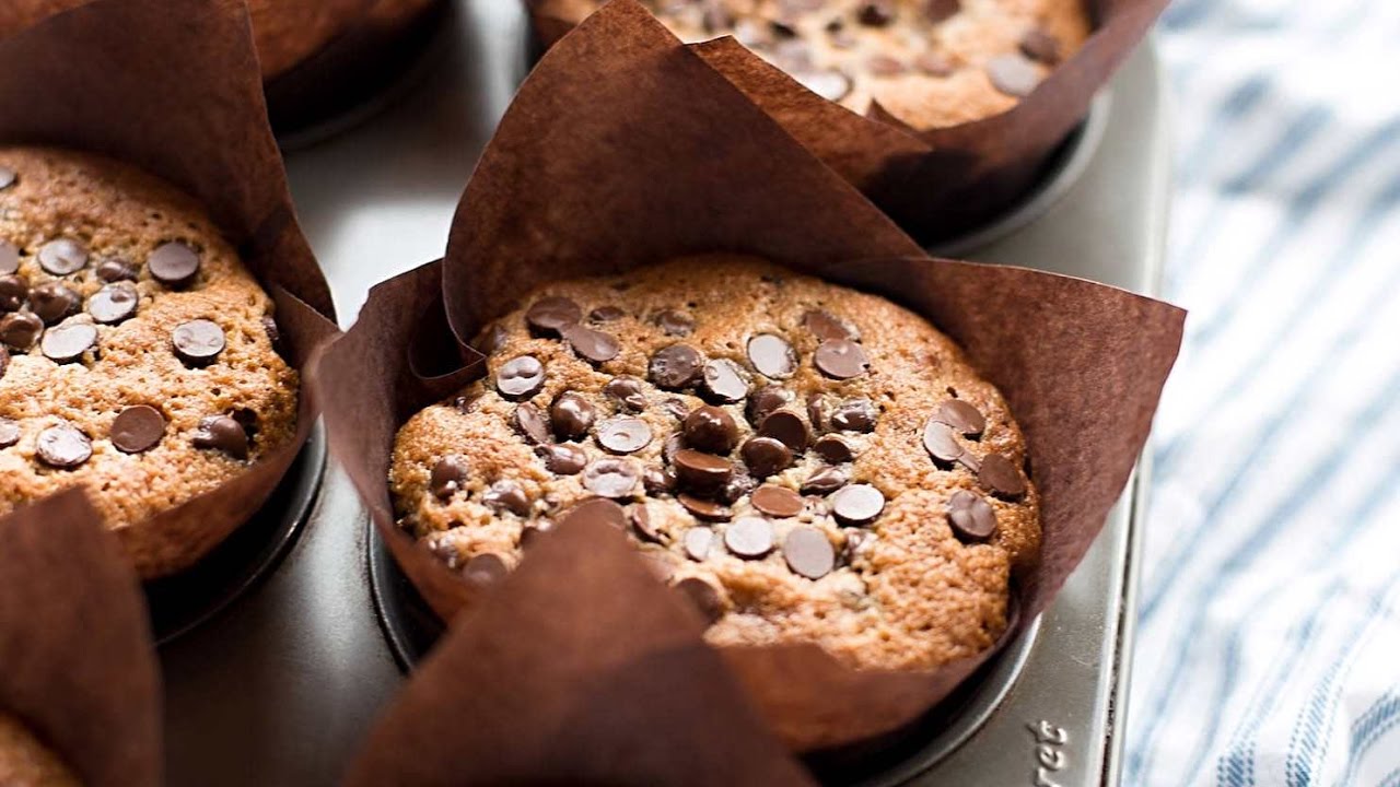 GlutenFree Gooey Chocolate Chip Pecan Muffins Truffles and Trends