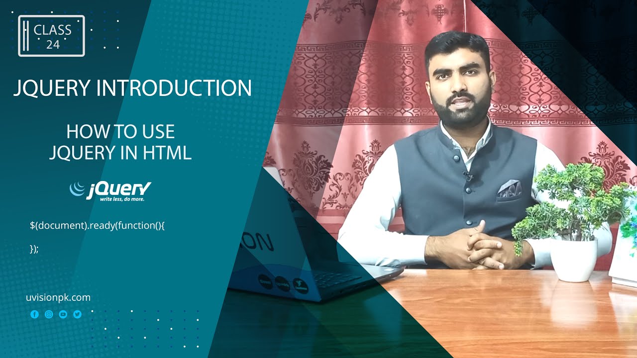 JQuery Introduction, How to use jQuery in HTML For Beginners, Class 24 ...