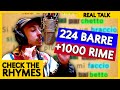 MATTAK chiude più di 1000 RIME in 224 barre | Real Talk CHECK THE RHYME