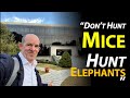 &quot;Don&#39;t hunt mice, hunt elephants&quot; (PS this is not a hunting promotional video)