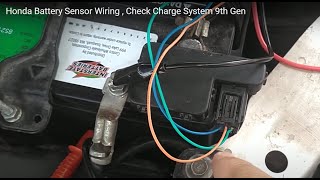 Honda Battery Sensor Wiring , Check Charge System 9th Gen