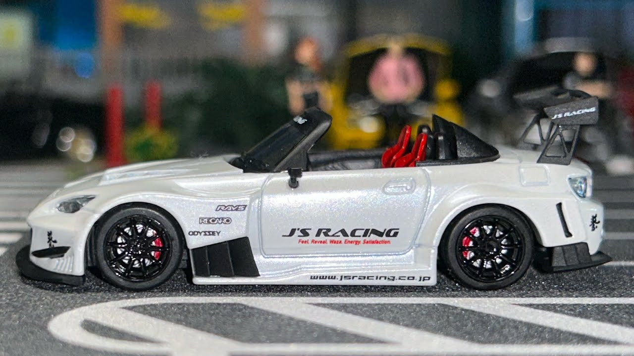 JS-Racing HONDA S2000 (Micro-Turbo 1/64 Scale Diecast) MIND-BLOWING Details  #mustwatch #164 #Honda