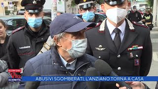 Abusivi sgomberati, l'anziano torna a casa - La vita in diretta 05/11/2021