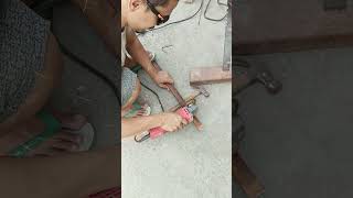 Potong Besi Siku Mesin Gerinda Listrik