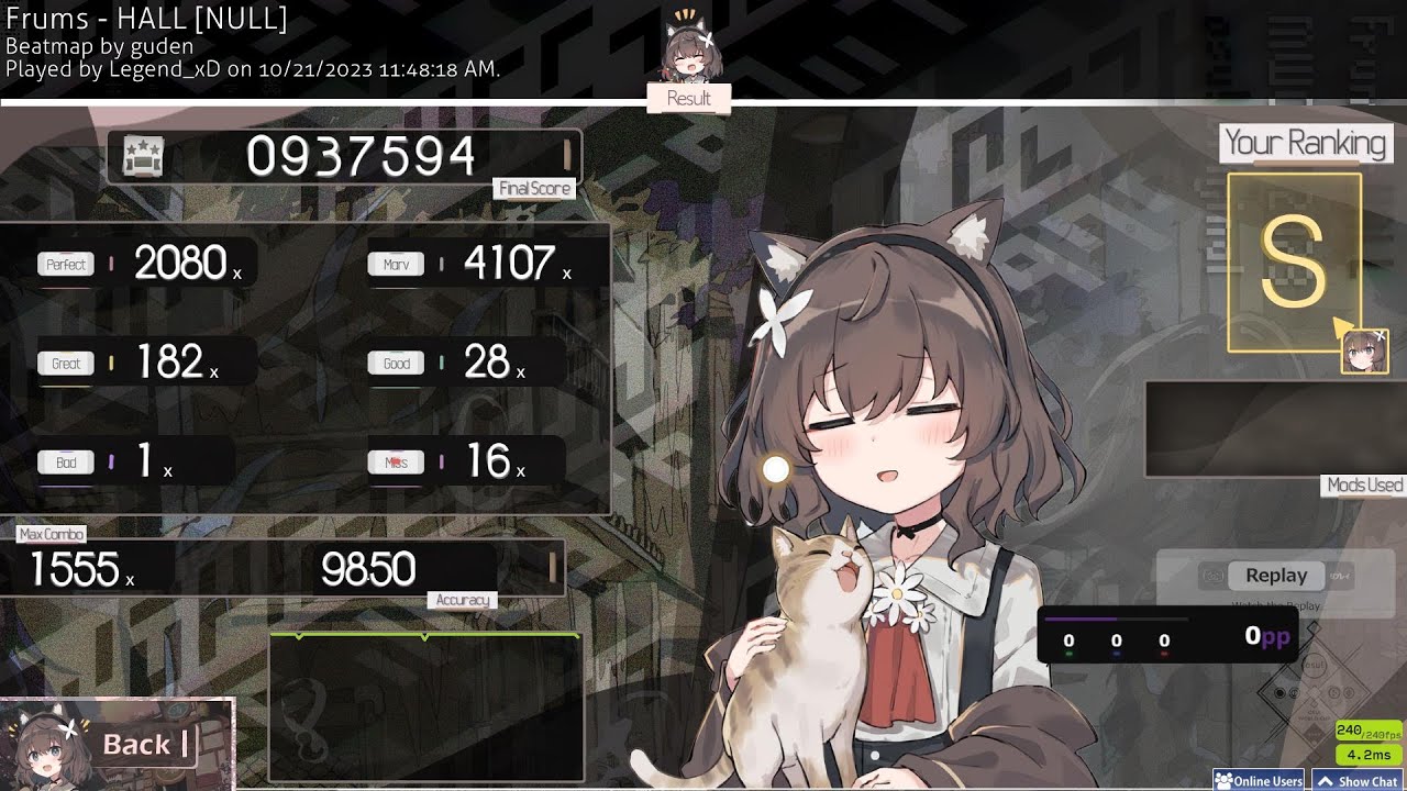 VOLUME WARNING!!! | Frums - HALL [NULL] by guden | 98.5% S - YouTube