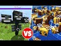 100 BEES vs WITHER BOSS in Minecraft (part 12)